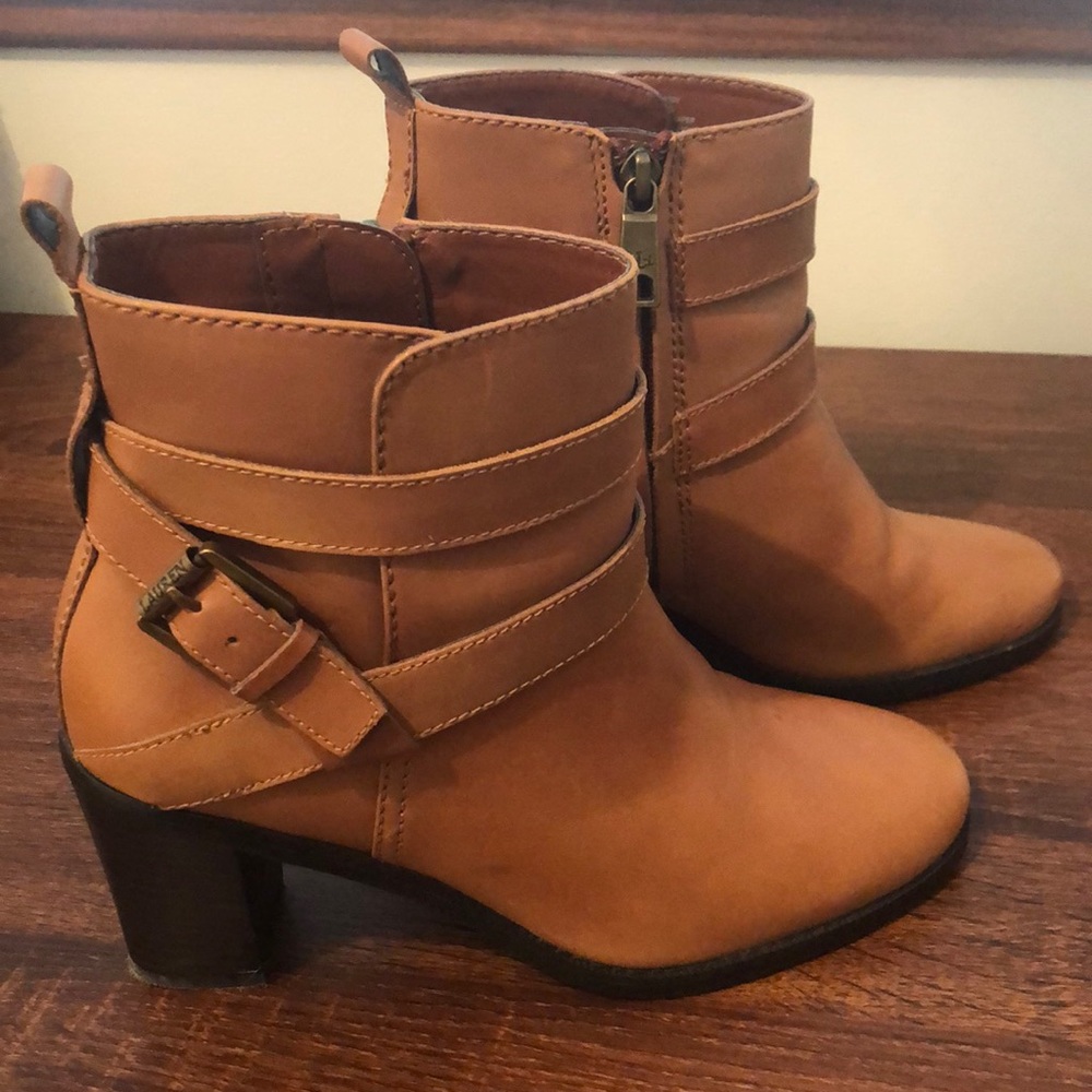 RALPH LAUREN Leather Ankle Boots